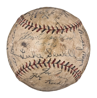 1933 Washington Senators American League Champions Team Signed Baseball With 23 Signatures Including Henie Manush, Joe Cronin & General Crowder (PSA/DNA)